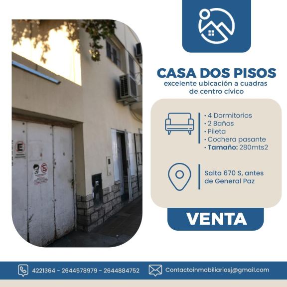 Casa en Venta en Capital, San Juan