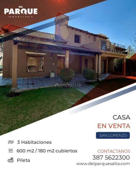 Casa en Venta en San Lorenzo, Salta
