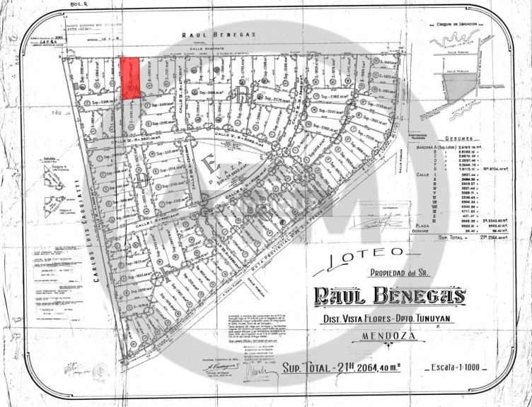 Lote en Venta en Tunuyan, Mendoza