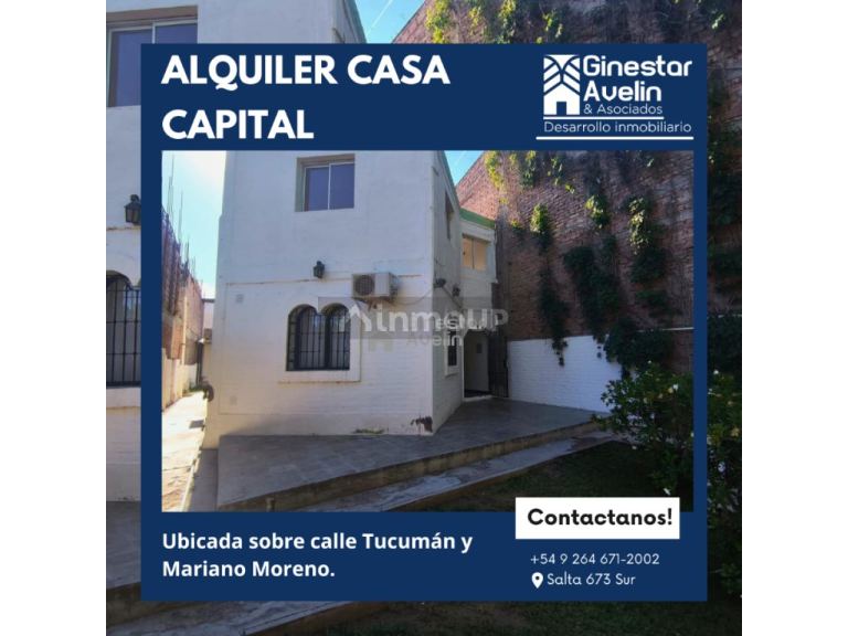 Casa en Alquiler en Capital, San Juan