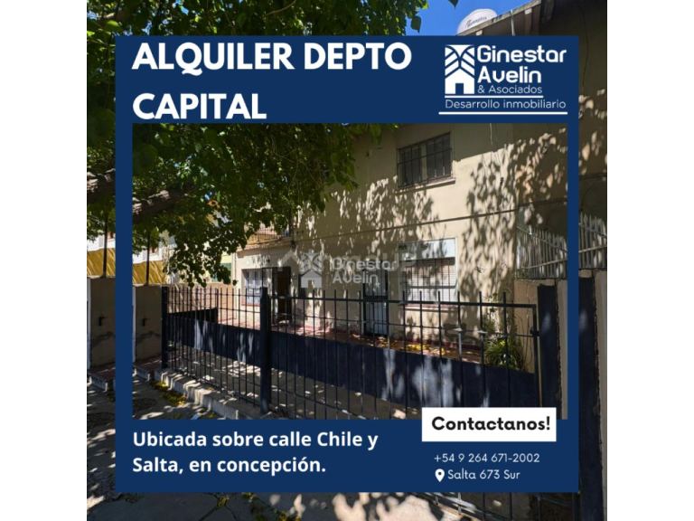 Departamento en Alquiler en Capital, San Juan