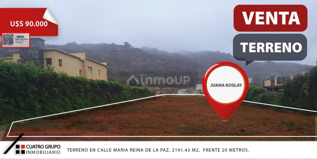 Terreno en Venta en Juana Koslay, San Luis