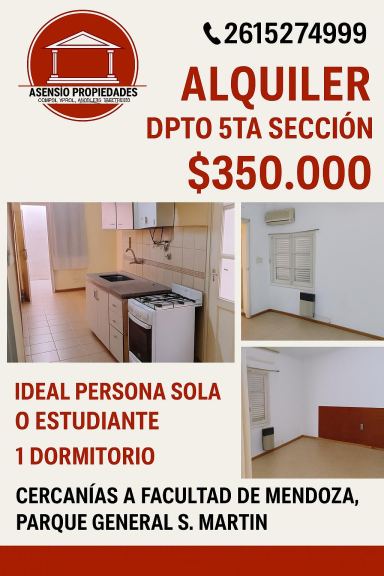 Departamento en Alquiler en Guaymallen, Mendoza