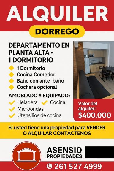 Departamento en Alquiler en Guaymallen, Mendoza