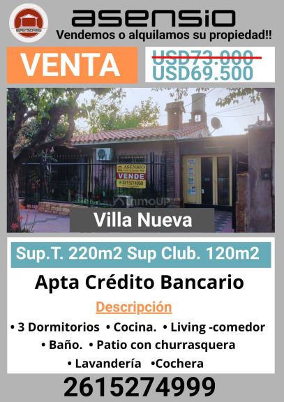 Casa en Venta en Guaymallen, Mendoza
