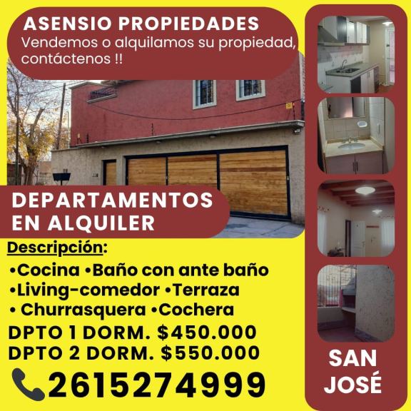 Departamento en Alquiler en Guaymallen, Mendoza