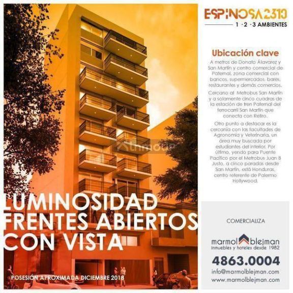 Departamento en Venta en La Paternal, Capital Federal
