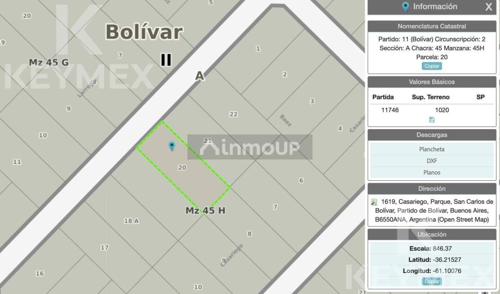 Terreno en Venta en Bolivar, Buenos Aires Interior