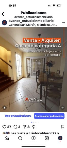 Casa en Alquiler en San Martin, Mendoza
