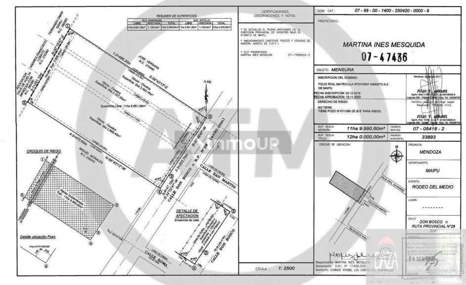 Terreno en Venta en Maipu, Mendoza