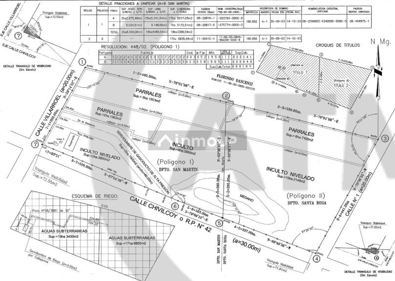 Campo en Venta en San Martin, Mendoza