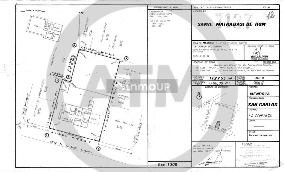 Casa en Venta en San Carlos, Mendoza
