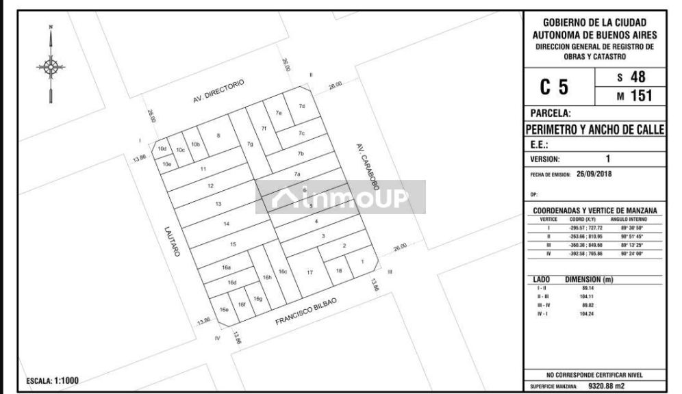 Terreno en Venta en Flores, Capital Federal