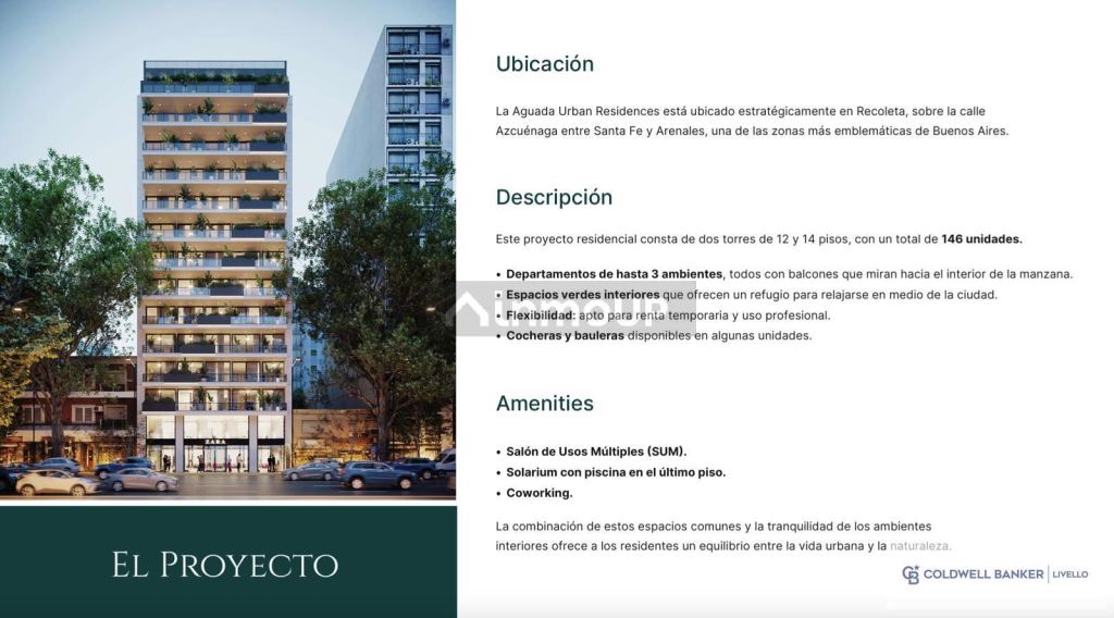 Departamento en Venta en Recoleta, Capital Federal