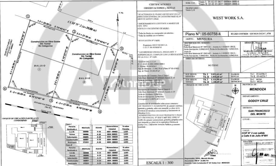 Terreno en Venta en Godoy Cruz, Mendoza