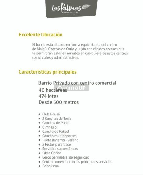 Lote en Venta en Maipu, Mendoza