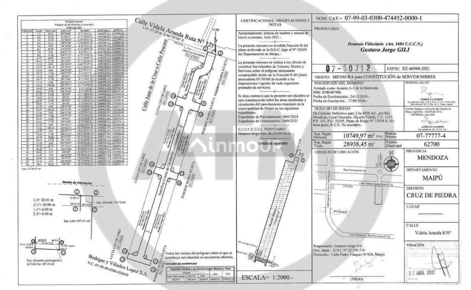 Terreno en Venta en Maipu, Mendoza