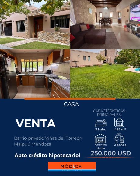 Casa en Venta en Maipu, Mendoza