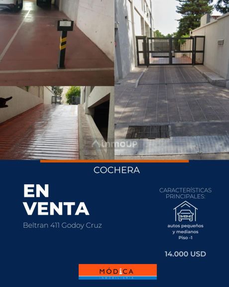 Cochera en Venta en Godoy Cruz, Mendoza