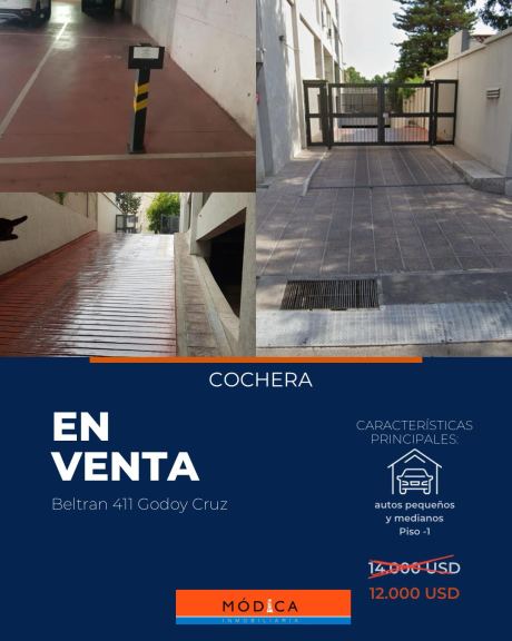 Cochera en Venta en Godoy Cruz, Mendoza