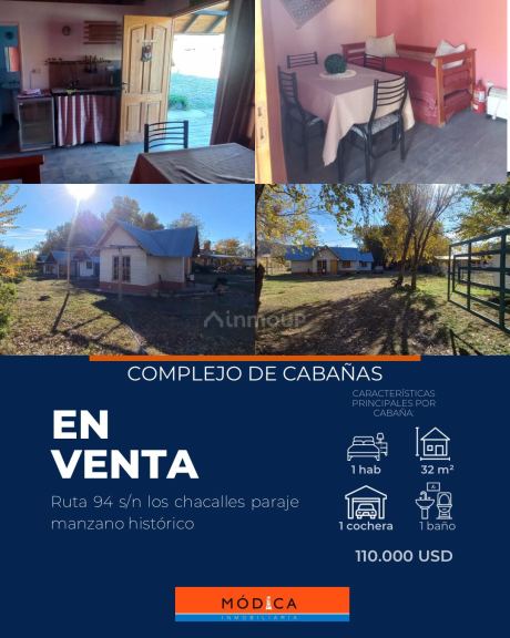 Cabaña en Venta en Tunuyan, Mendoza