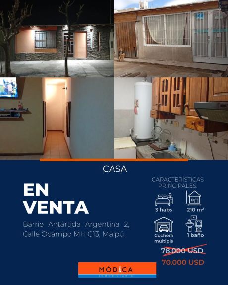 Casa en Venta en Maipu, Mendoza