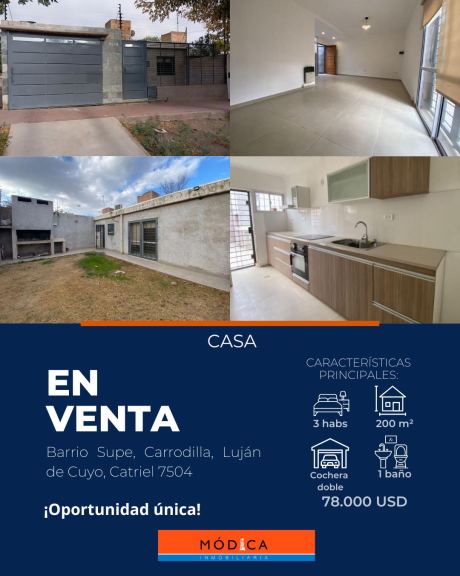 Casa en Venta en Lujan de Cuyo, Mendoza