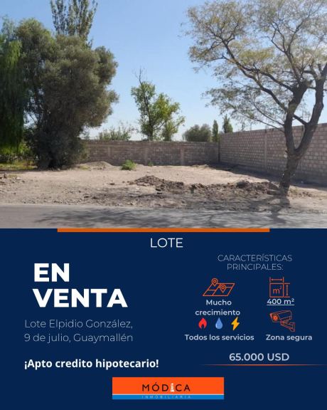 Lote en Venta en Guaymallen, Mendoza