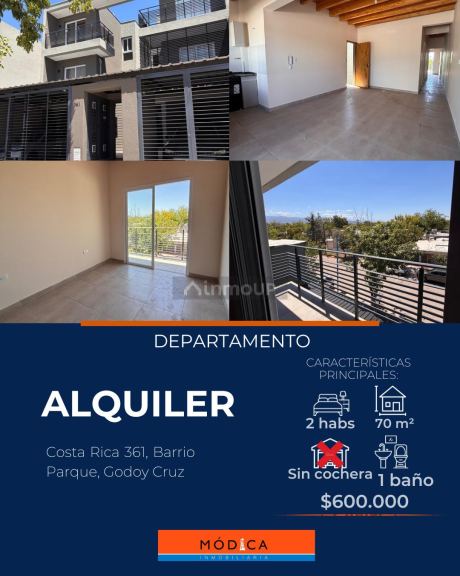 Departamento en Alquiler en Godoy Cruz, Mendoza