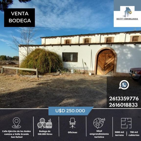 Bodega en Venta en San Rafael, Mendoza