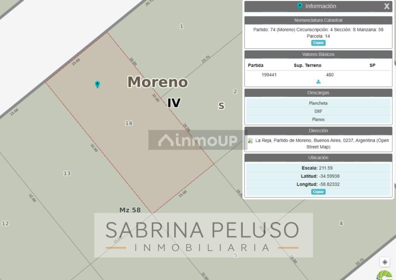Terreno en Venta en Moreno, G.B.A. Zona Oeste