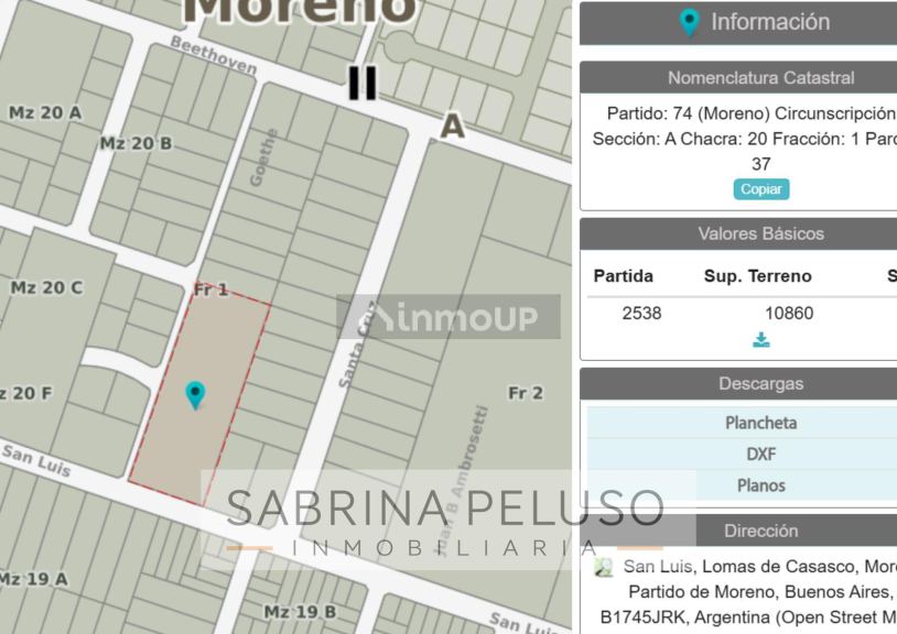 Terreno en Venta en Moreno, G.B.A. Zona Oeste