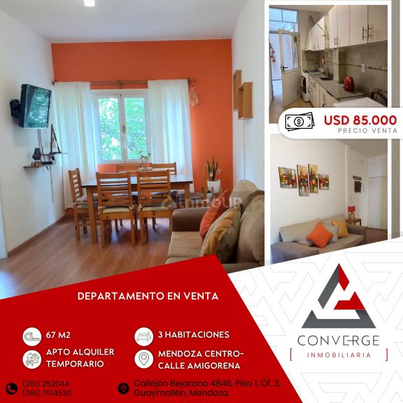 Departamento en Venta en Capital, Mendoza