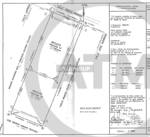 Terreno en Venta en Maipu, Mendoza