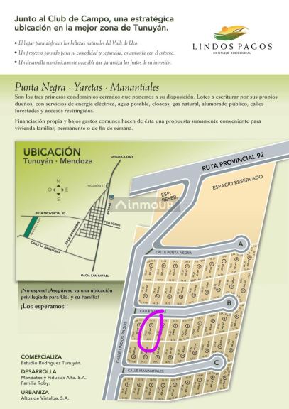 Lote en Venta en Tunuyan, Mendoza