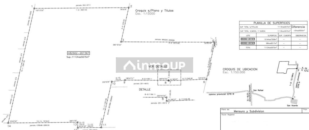 Campo en Venta en San Javier, Cordoba