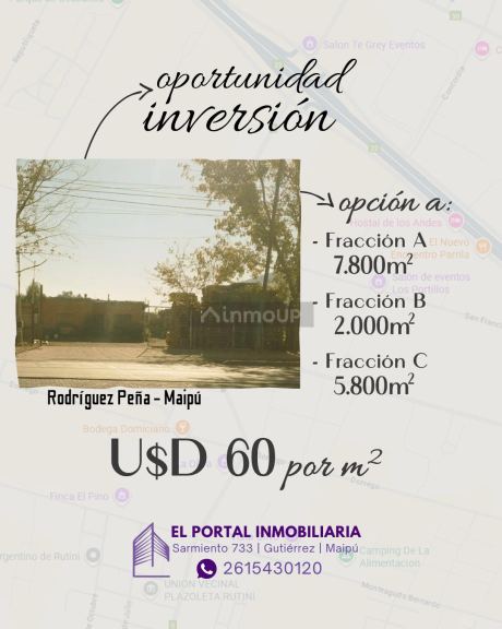 Terreno en Venta en Maipu, Mendoza