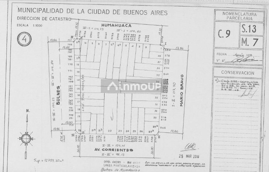 Terreno en Venta en Almagro, Capital Federal
