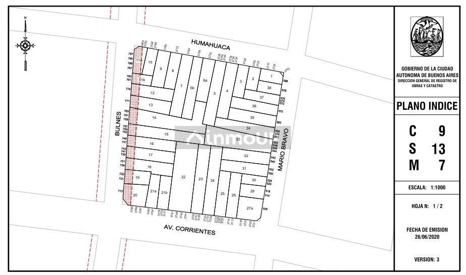 Terreno en Venta en Almagro, Capital Federal
