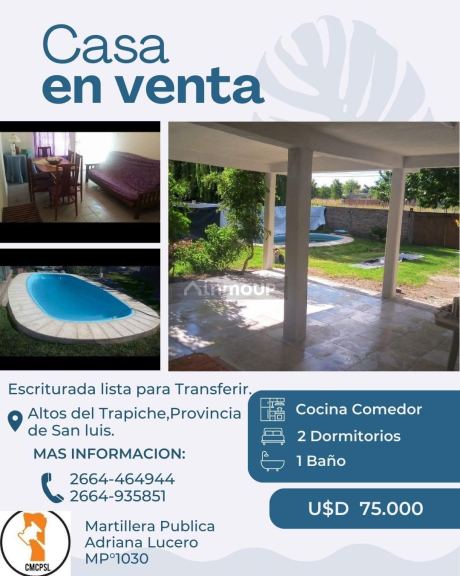 Casa en Venta en El Trapiche, San Luis