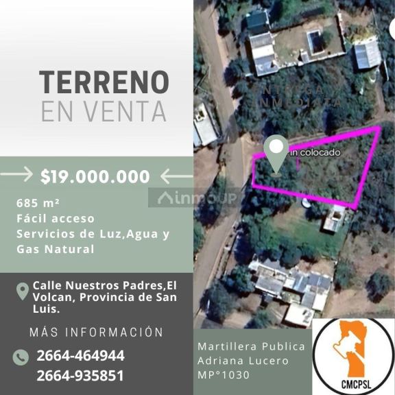Terreno en Venta en El Volcan, San Luis