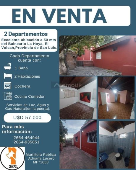 Departamento en Venta en El Volcan, San Luis
