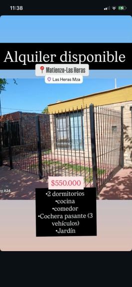 Casa en Alquiler en Las Heras, Mendoza