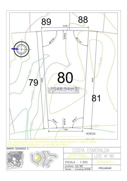 Terreno en Venta en De la Costa, Buenos Aires Costa Atlantica