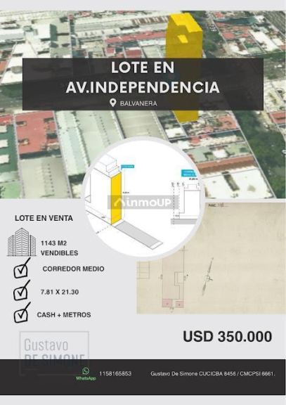 Terreno en Venta en Balvanera, Capital Federal