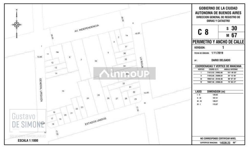 Terreno en Venta en Balvanera, Capital Federal