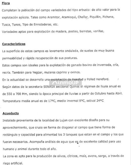 Campo en Venta en Ayacucho, San Luis