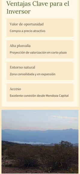 Lote en Venta en Lujan de Cuyo, Mendoza