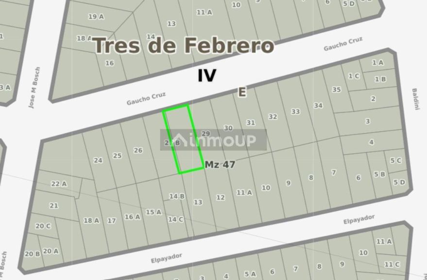 Terreno en Venta en Tres de Febrero, G.B.A. Zona Oeste