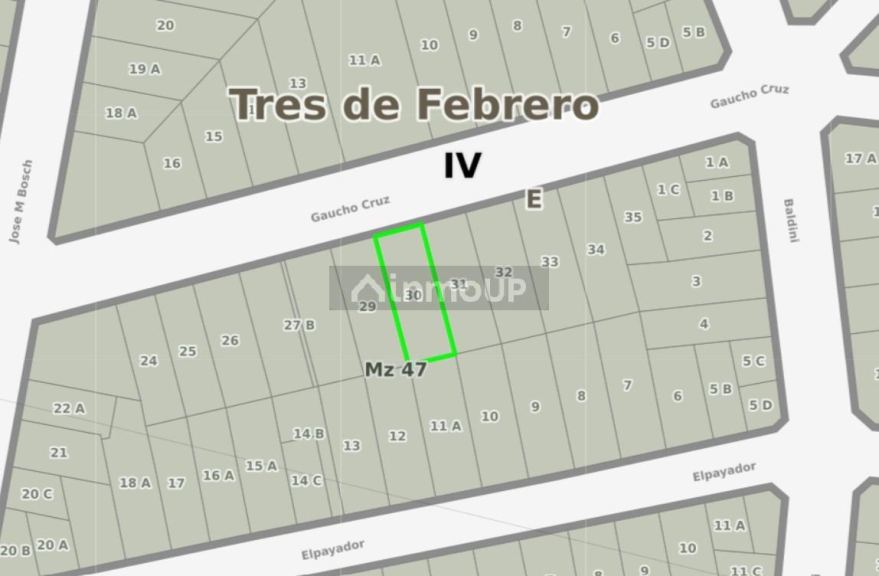 Terreno en Venta en Tres de Febrero, G.B.A. Zona Oeste
